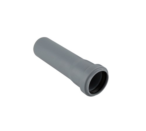Труба канализационная 40x2000 мм, толщина 1.8, PP однораструбная, серая