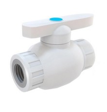 Кран шаровой комбинированный ВР 25х3/4 (70/10) БЕЛЫЙ