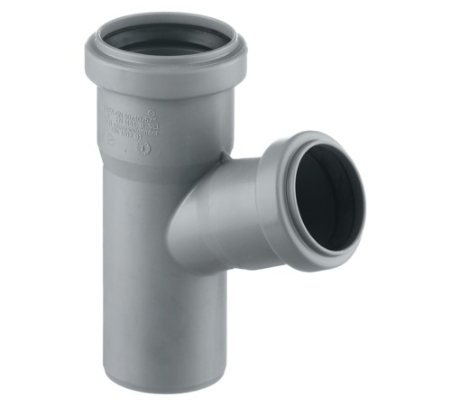 Тройник канализационный 67 град. 50х40