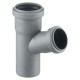 Тройник канализационный 67 град. 50х40