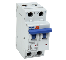 Автоматический выключатель 2P 16A C 6кА DC (BM63-2C16-DC-УХЛ3) КЭАЗ OptiDin BM63