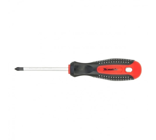 Отвертка Fusion, PZ1x75мм, CrV, 3к рукоятка  anti slip