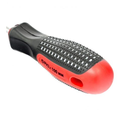 Отвертка Fusion, PH2х100 мм, CrV, 3к рукоятка anti slip