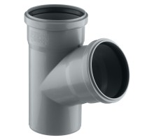 Тройник канализационный 67 град. 110