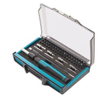 Отвертка-реверс для точн. раб., 48 пред., PH + PZ + SL + HEX + Torx + TT, CrMo, 2к рукоятка