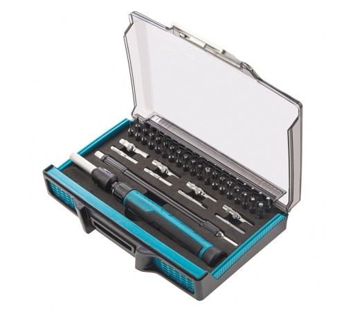 Отвертка-реверс для точн. раб., 48 пред., PH + PZ + SL + HEX + Torx + TT, CrMo, 2к рукоятка