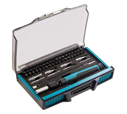 Отвертка-реверс для точн. раб., 48 пред., PH + PZ + SL + HEX + Torx + TT, CrMo, 2к рукоятка