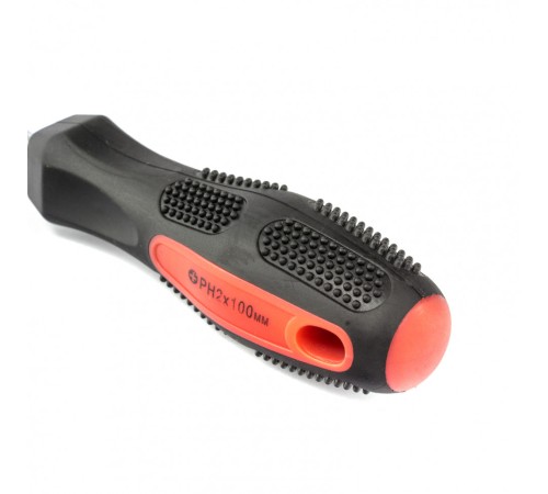 Отвертка Anti-Slip, PH2х100 мм, CrV, 2к рукоятка