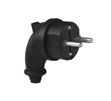 Вилка угловая c/з каучук 16А 250В IP44 (еврослот)