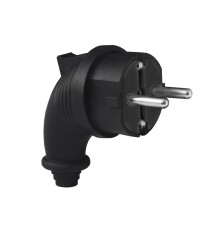 Вилка угловая c/з каучук 16А 250В IP44 (еврослот)