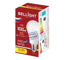 Лампа светодиодная LED A60 Е27 12W 12-48вольт 4000К