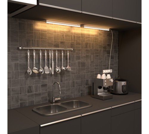 Светильник светодиодный линейный накладной ДПО 10 Вт 700 Лм 3000К IP20 561х22х37 мм TL Black Gauss Gauss 130511110