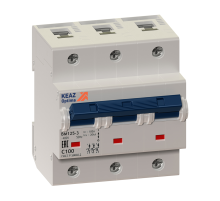 Выключатель автоматический модульный 3п C 80А OptiDin BM125 8ln УХЛ3 КЭАЗ 138543