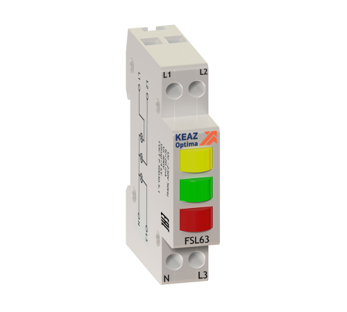 Индикатор фаз световой OptiDin FSL63-230A-УХЛ3 Индикатор фаз световой OptiDin FSL63-230A-УХЛ3