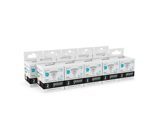 Лампа светодиодная Gauss Elementary 13521 11Вт цок.:GU5.3 софит 180B 4100K св.свеч.бел.нейт. MR16 (упак.:1шт) Лампа светодиодная Gauss Elementary 13521 11Вт цок.:GU5.3 софит 180B 4100K св.свеч.бел.нейт. MR16 (упак.:1шт)