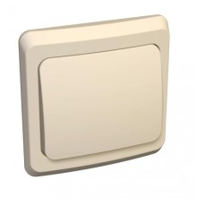 Systeme electric BC10-001K ЭТЮД С/У 1-клавишный ВЫКЛЮЧАТЕЛЬ 10 АХ, КРЕМОВЫЙ, Россия
