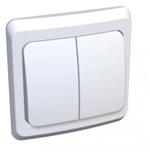 Systeme electric BC10-002B ЭТЮД С/У 2-клавишный ВЫКЛЮЧАТЕЛЬ 10 АХ, БЕЛЫЙ, Россия