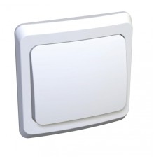 Systeme electric BC10-004B ЭТЮД С/У 1-клавишный ПЕРЕКЛЮЧАТЕЛЬ 10 АХ, БЕЛЫЙ, Россия