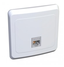 ЭТЮД Розетка компьютерная RJ45 категория 5 белая
