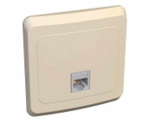 ЭТЮД Розетка компьютерная RJ45 категория 5 бежевая ЭТЮД Розетка компьютерная RJ45 категория 5 бежевая