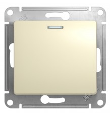 Systeme electric GSL000213 GLOSSA 1-клавишный ВЫКЛЮЧАТЕЛЬ с подсветкой, сх.1а, 10АХ, механизм, БЕЖЕВЫЙ