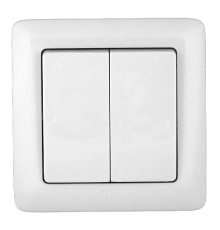 Systeme electric VS56-234-B ХИТ С/У 2-клавишный ВЫКЛЮЧАТЕЛЬ 6А, 250В, БЕЛЫЙ. Россия