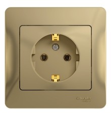Systeme electric GSL000442 GLOSSA РОЗЕТКА с заземлением, 16А, в сборе, ТИТАН
