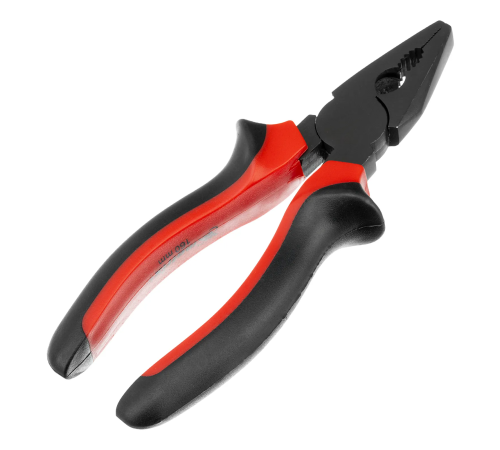 Плоскогубцы Black Nickel, 160 мм, комбинированные, двухкомпонентные рукоятки