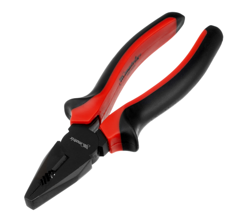 Плоскогубцы Black Nickel, 180 мм, комбинированные, двухкомпонентные рукоятки