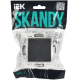 SKANDY Розетка 1-местная с заземлением с защитными шторками и крышкой 16А IP44 SK-R11G графит IEK