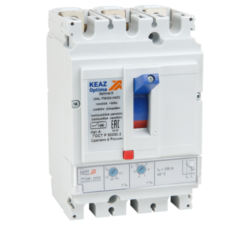 Выключатель автоматический 250А OptiMat D250N-TM250-УХЛ3 КЭАЗ 291434