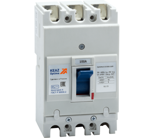 Выключатель авт. OptiMat E100L100 УХЛ3 КЭАЗ 100008