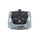 BRITE Розетка с заземлением с защитными шторками и крышкой 16А IP20 РСбш10-3-БрС сталь