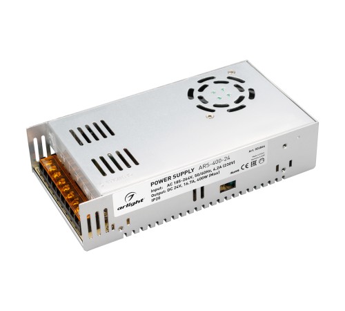 Блок питания ARS-400-24 (24V, 16,7A, 400W) (ARL, IP20 Сетка, 2 года)