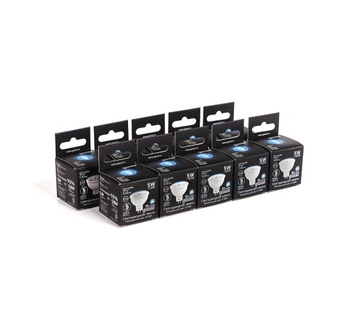 GAUSS 201505205 Светодиодная лампа LED MR16 GU5.3 5W 12V 530lm 4100K 1/10/100