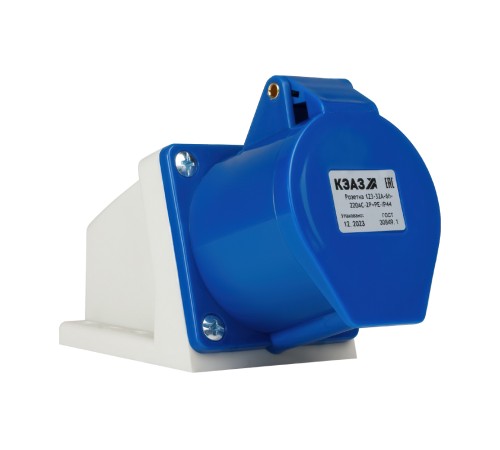 Розетка 123-32А-6h-220AC-2P+PE-IP44