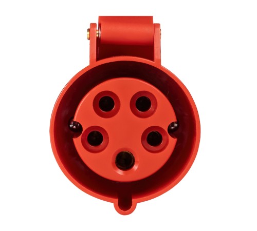 Розетка кабельная 215-16А-6h-380AC-3P+PE+N-IP44