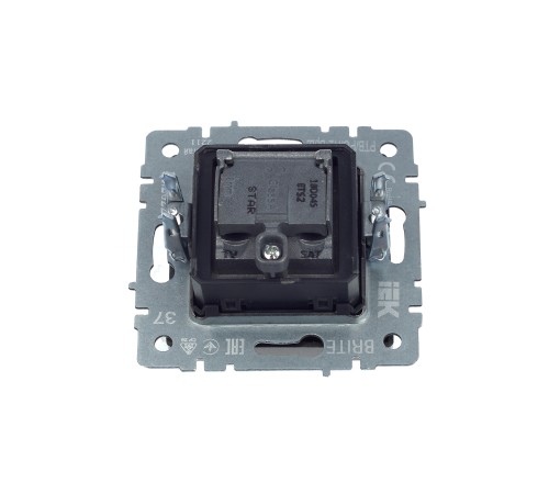 IEK BR-AF20-O-K37 BRITE Роз. двойная TV+SAT РТВ/РСп12-БрШ шамп.