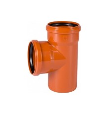 Тройник двухраструбный 87 град. 160 для наружной канализации