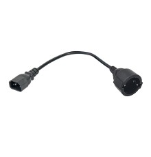 Адаптер PDU 3х1.5 10см с разъёмами C14-Schuko