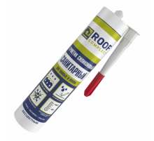 Герметик силиконовый санитарный Roof Complect беcцветный (260мл)