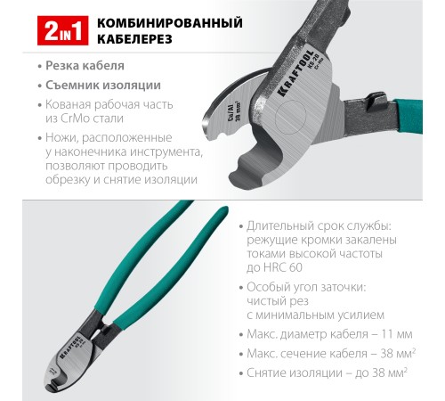 Кабелерез KRAFTOOL KS-20 Кабелерез KRAFTOOL KS-20