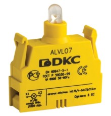 Блок контактный с клеммными зажимами под винт со светодиодом на 220В