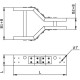 Розетка наружная IP44 32A 3P+E+N 400V DKC DIS5133257