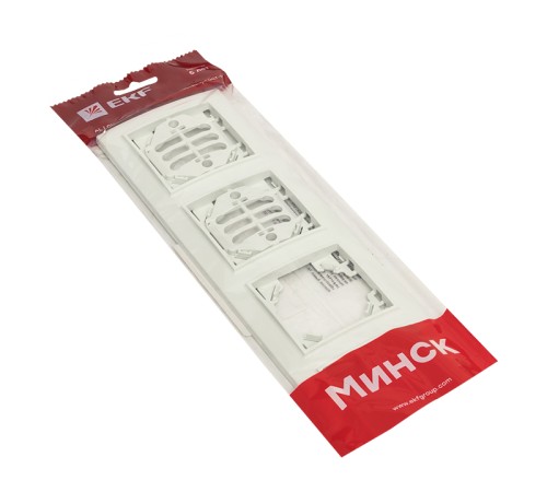 EKF ERM-G-304-10 Минск Рамка 4-местная горизонтальная белая EKF Basic EKF ERM-G-304-10 Минск Рамка 4-местная горизонтальная белая EKF Basic