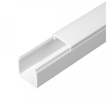 Кабель-канал белый 2-й замок в п/э 25х25 мм (48м/уп) Промрукав