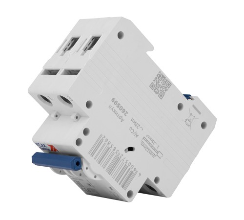 Выключатель автоматический модульный 2п C 16А 6кА OptiDin BM63-2C16-УХЛ3 КЭАЗ 260599