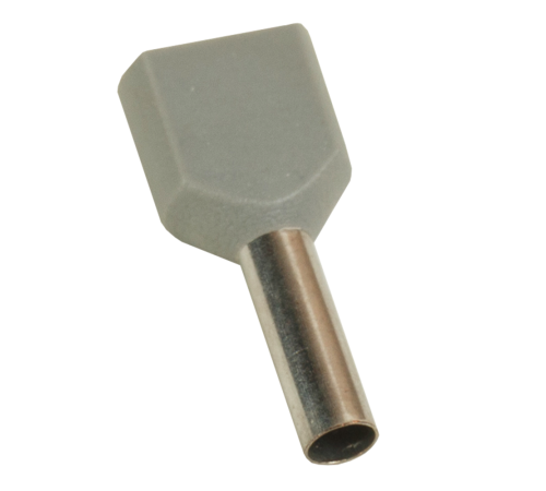 Наконечник штыревой втулочный под два провода НШвИ2 OptiKit T-Shv2-PVC- 2,5-10 (100шт)