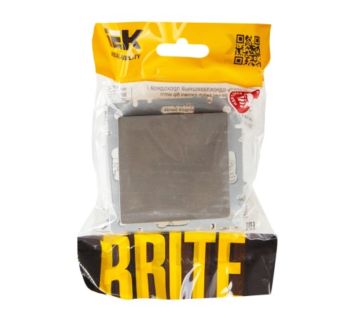 IEK BR-V12-0-10-K46 BRITE Выключ. 1-кл. прох. 10А ВС10-1-6-БрС сталь IEK BR-V12-0-10-K46 BRITE Выключ. 1-кл. прох. 10А ВС10-1-6-БрС сталь