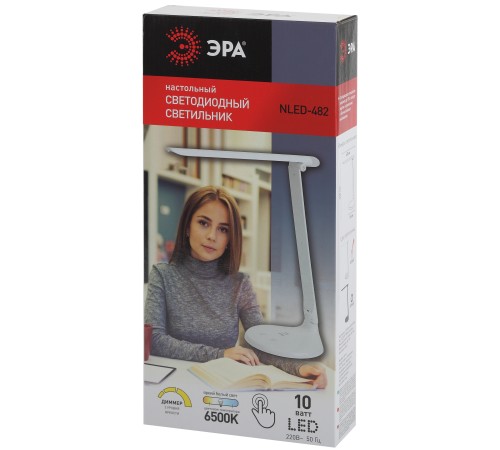 Светильник Эра NLED-482 (Б0041086) настольный на подставке белый 10Вт